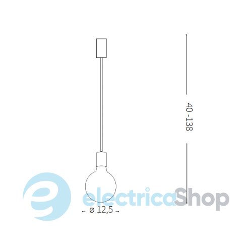 Підвісний світильник Ideal Lux HUGO SP1 139678
