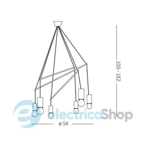 Люстра Ideal Lux POP SP6 158815