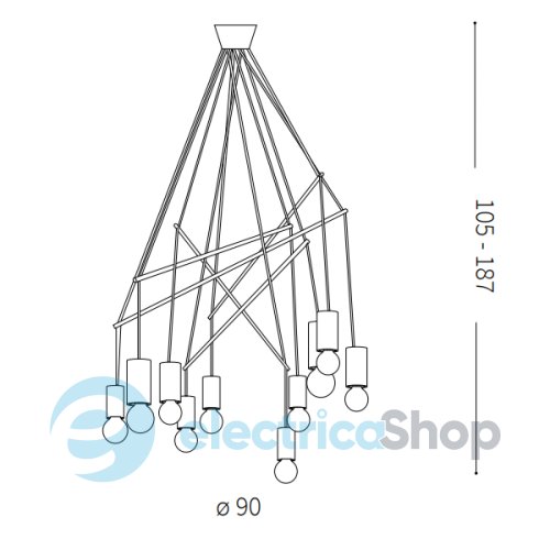 Люстра Ideal Lux POP SP10 186801