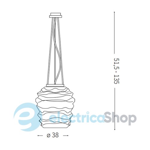 Подвесной светильник Ideal Lux KARMA SP1 big 132365