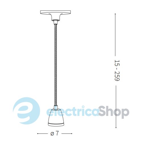 Підвісний світильник Ideal Lux KLAUS SP1 135038