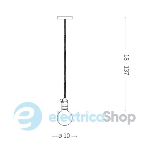 Підвісний світильник Ideal Lux DOC SP1 163116 chrome