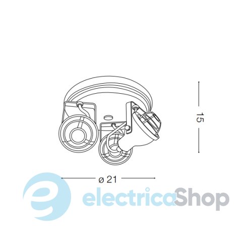 Спотовый светильник Ideal Lux BOB MINI PL3 156415