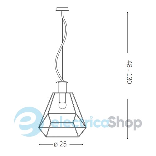 Підвісний світильник Ideal Lux ORANGERIE SP1 small 152776
