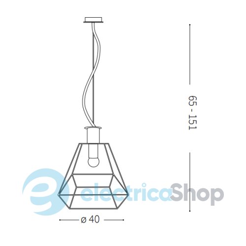 Підвісний світильник Ideal Lux ORANGERIE SP1 big 160085
