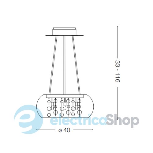 Люстра Ideal Lux AUDI 80 SP5 197661