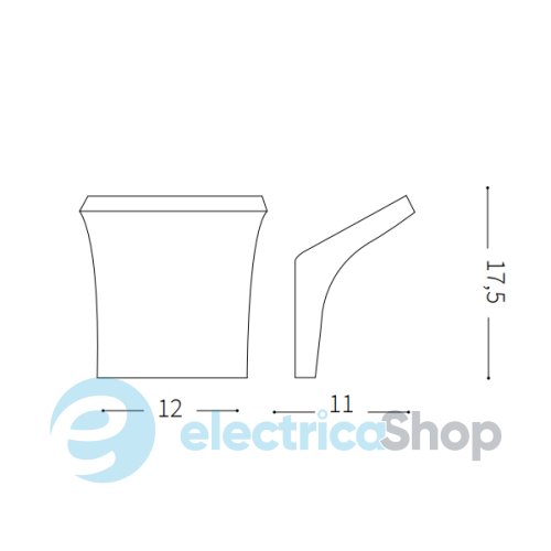 Настенный светильник Ideal Lux COMMODORE AP1 125886