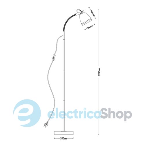Торшер Laguna Lighting 95085-01 матовий зелений