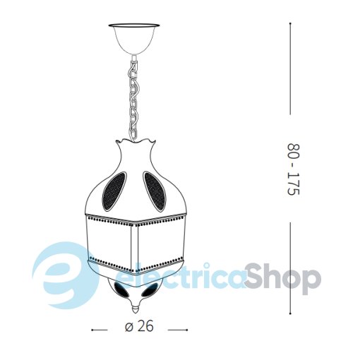Підвісний світильник Ideal Lux NAWA-1 SP3 141923