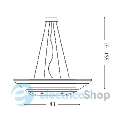 Подвесной светильник Ideal Lux SUPERIOR SP6 175294