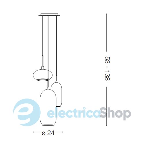 Подвесной светильник Ideal Lux YOGA SP3 172996