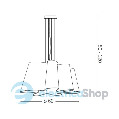 Підвісний світильник Ideal Lux 110684 SMUG SP1