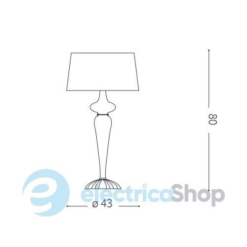 Настільна лампа Ideal Lux FORCOLA TL1 142593