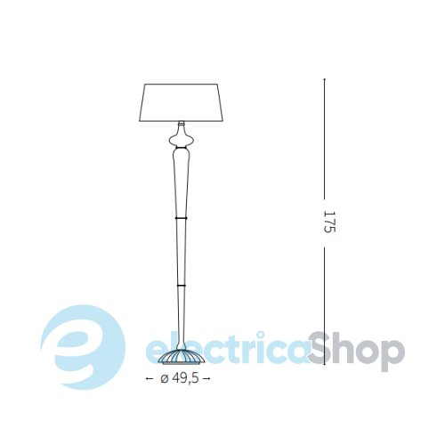 Торшер Ideal Lux 142616 FORCOLA PT1