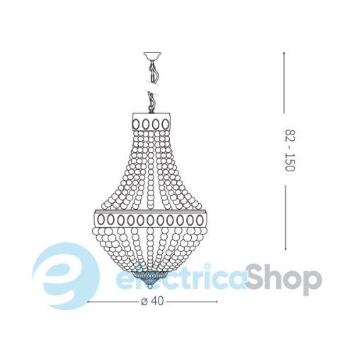 Люстра Ideal Lux 162744 MONET SP5