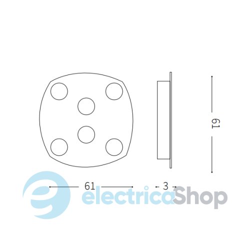 Настенно-потолочный светильник Ideal Lux MITO PL6 175690