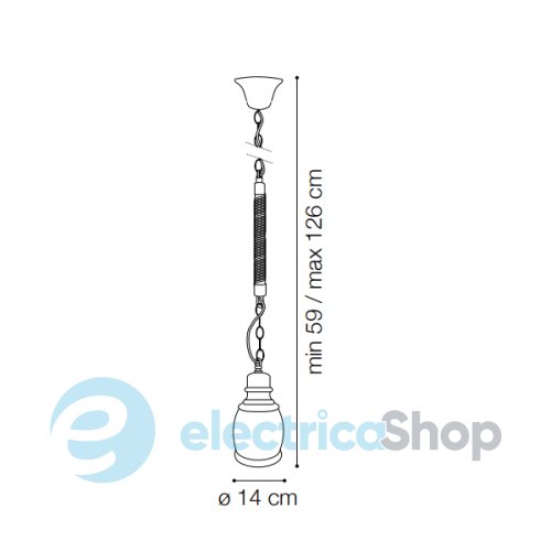 Подвесной светильник Ideal Lux HANSEL SP1 oval 168609