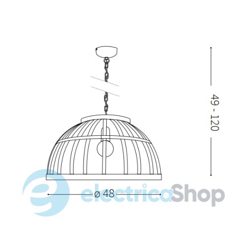 Підвісний світильник Ideal Lux CESTO SP1 162416