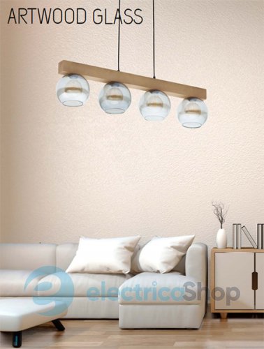 Підвісний світильник ARTWOOD Glass TK-Lighting 4255