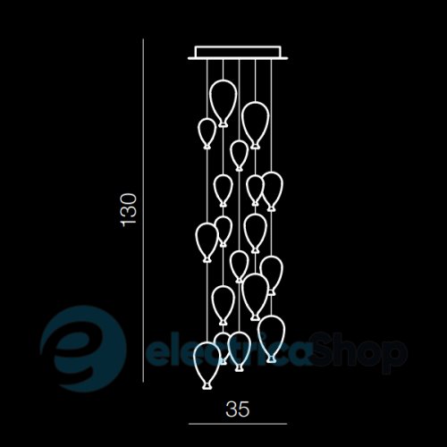Люстра AZzardo BALLOON AZ2164