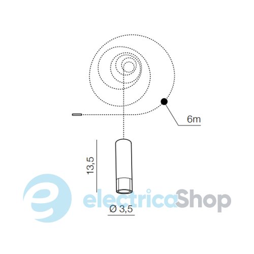 Светильник Azzardo AZ3458 Ziko G9 antique 6 meters