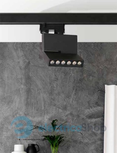 Трековый светильник AZzardo LEON 5 Track black AZ3491