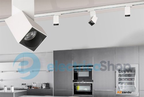 Трековий світильник AZzardo SANTOS Square Track white AZ3524