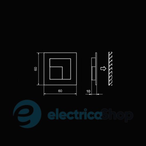 Накладной LED-светильник Ledix TICO 05-111-62 3100K с рамкой