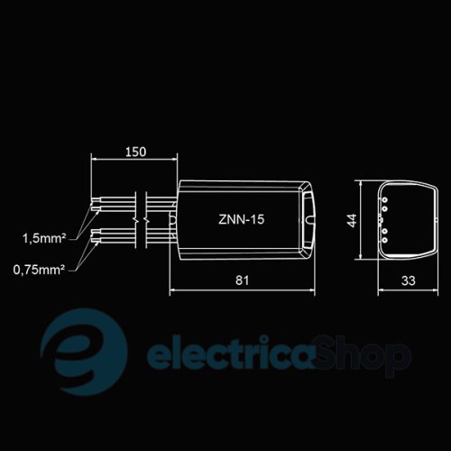 Блок живлення Ledix ZNN-15-14 накладний монтаж 14V DC/15W
