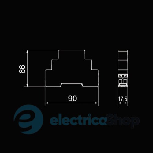 Модульний блок живлення Ledix ZNM-10-14 на DIN-рейку 14V DC/10W
