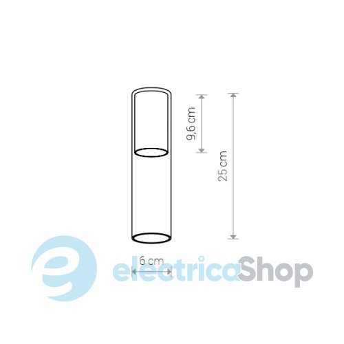 Плафон Nowodvorski CAMELEON CYLINDER M TR/WH 8542