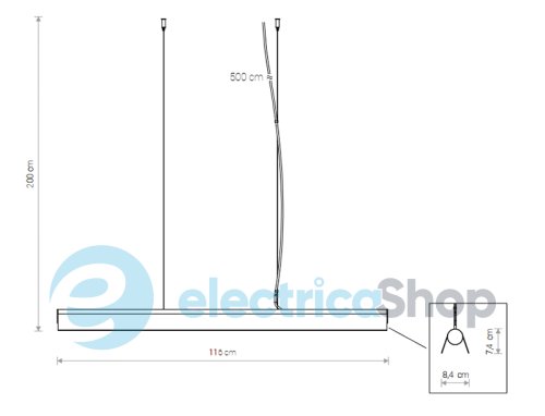 Підвісний світильник Nowodvorski CAMELEON A LED BL 8450
