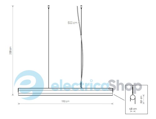 Подвесной светильник Nowodvorski CAMELEON Q LED WH 8453