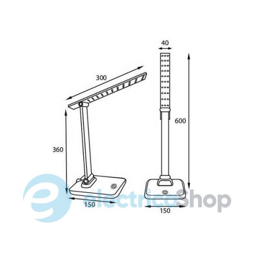 Настільна лампа Ultralight DSL 052 чорна