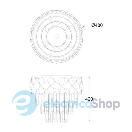 Люстра Zuma Line QUASAR C0506-06A-B5AC