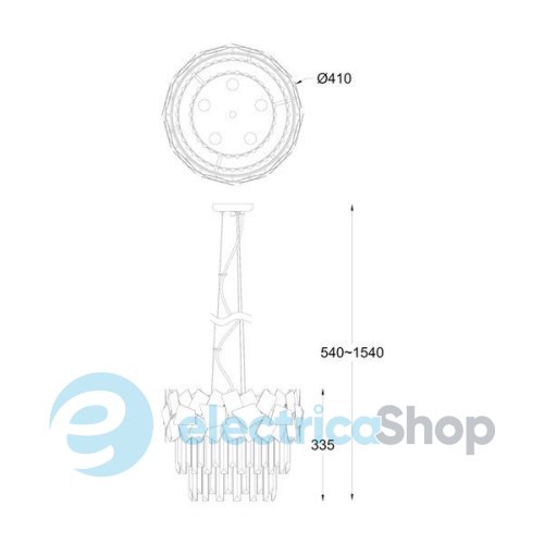 Люстра Zuma Line QUASAR P0506-05A-F4AC