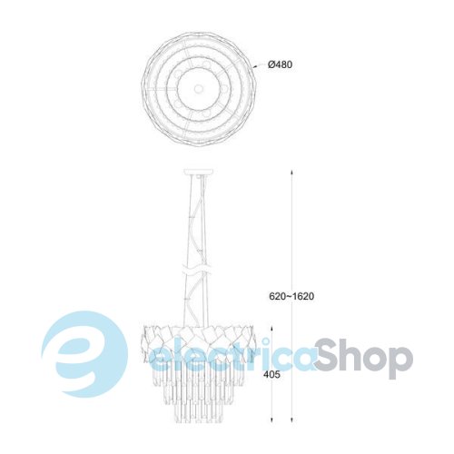 Люстра Zuma Line P0506-06A-F4AC QUASAR