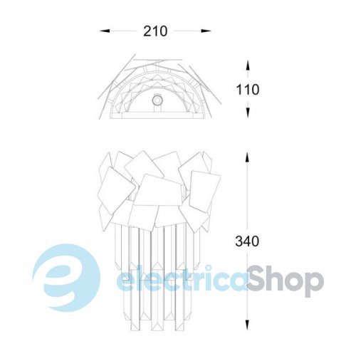 Бра Zuma Line QUASAR W0506-02A-B5AC