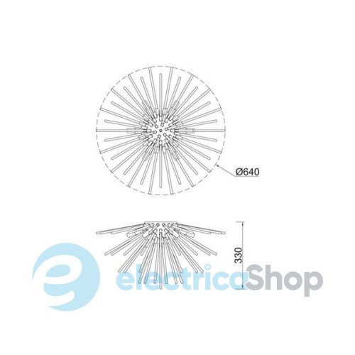 Люстра Zuma Line C0491-06B-F7DY URCHIN
