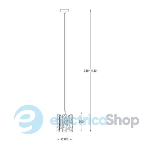 Подвесной светильник Zuma Line FROZE P0509-01D-F4AC