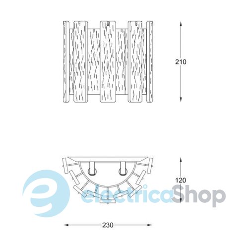 Бра Zuma Line FROZE W0509-02A-B5AC