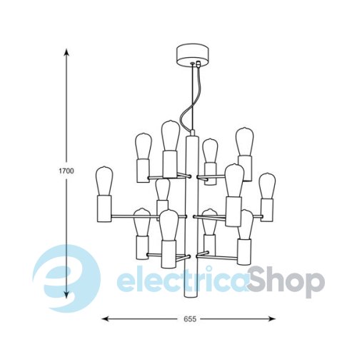 Люстра Zuma Line HP1811-12 CANDEL