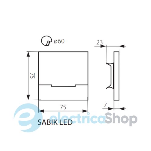 Встраиваемый LED-светильник Kanlux 29850 Sabik LED AC B-NW