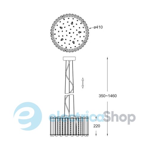Люстра Zuma Line VENTUS P0465-05C-F4AC