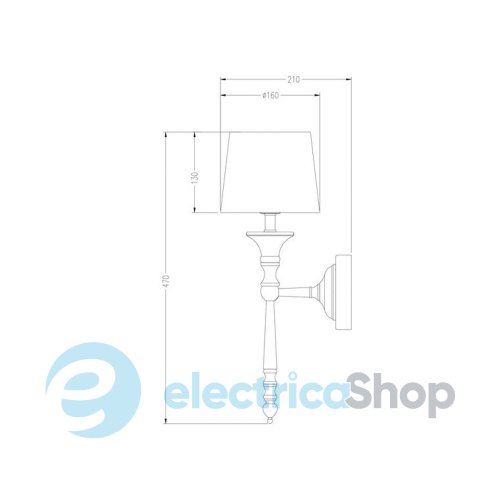 Бра Zuma Line RLB94875-1W CLOE