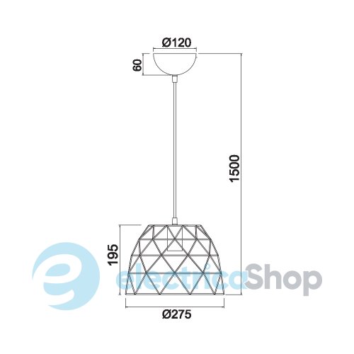 Підвісний світильник TRIO HAVAL R30711032