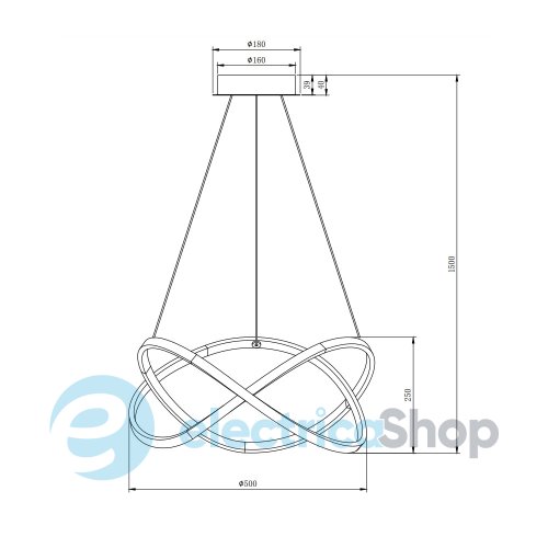 Подвесной светильник TRIO RUBIN R32021105
