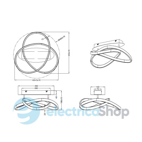 Люстра TRIO COURSE R62051107