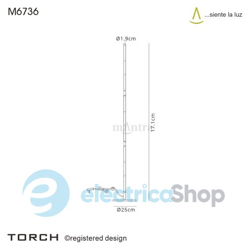 Торшер Mantra Torch 6736