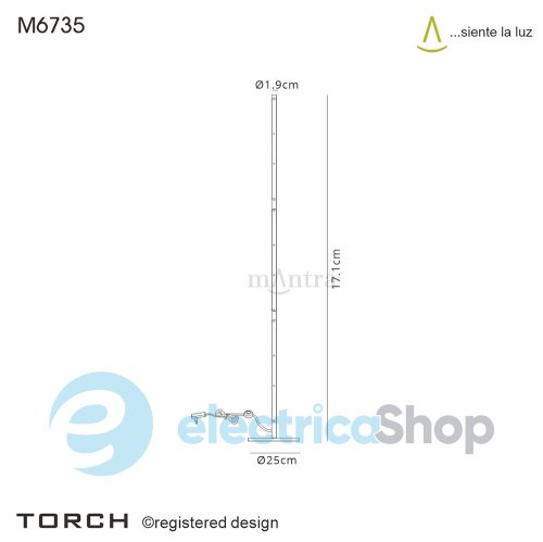 Торшер Mantra Torch 6735